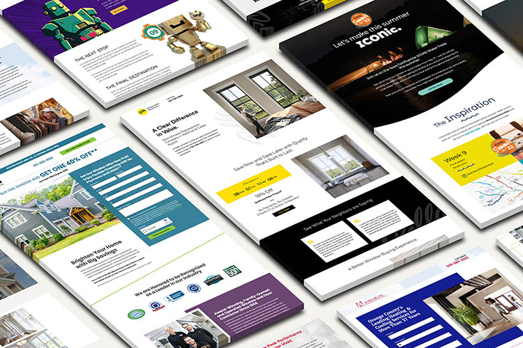 landing page design services examples